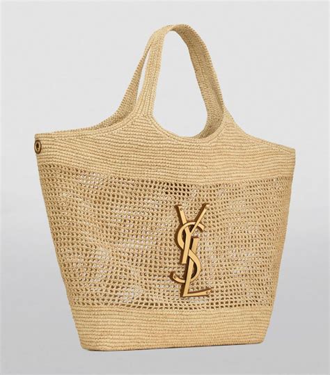 ysl raffia tote dupe|ysl icare raffia tote.